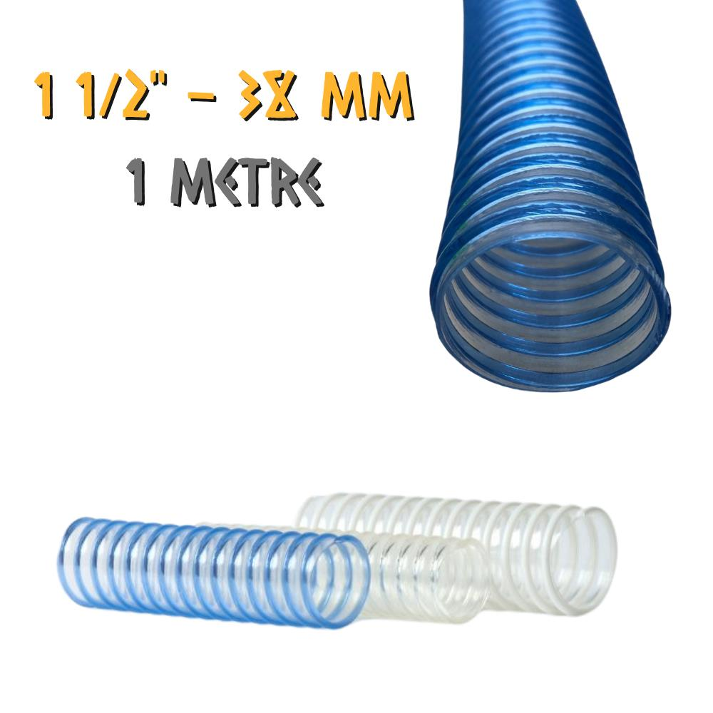 Güneş Şeffaf Spiral Lavabo Gider Hortumu 1 1/2'' - 38 mm. - 1 Metre