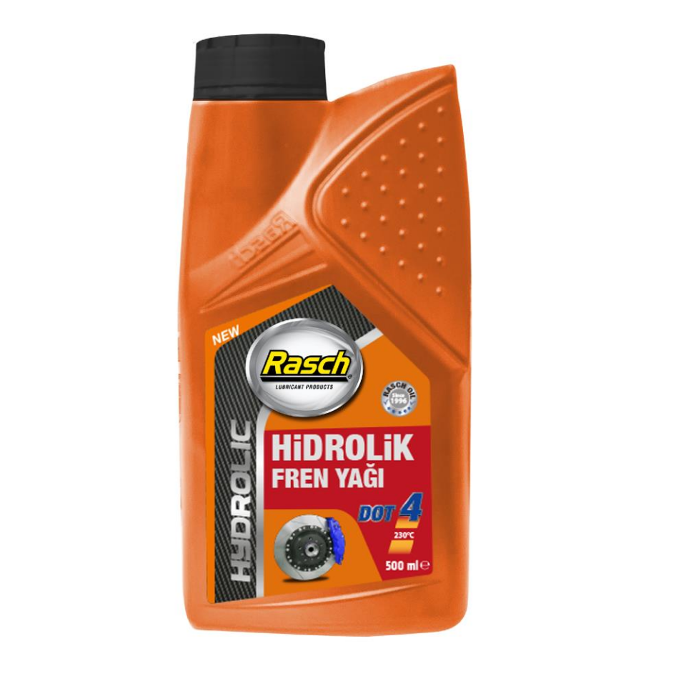 Rasch Hidrolik Fren Yağı DOT4 230°C - 500 ml. - 2 Adet