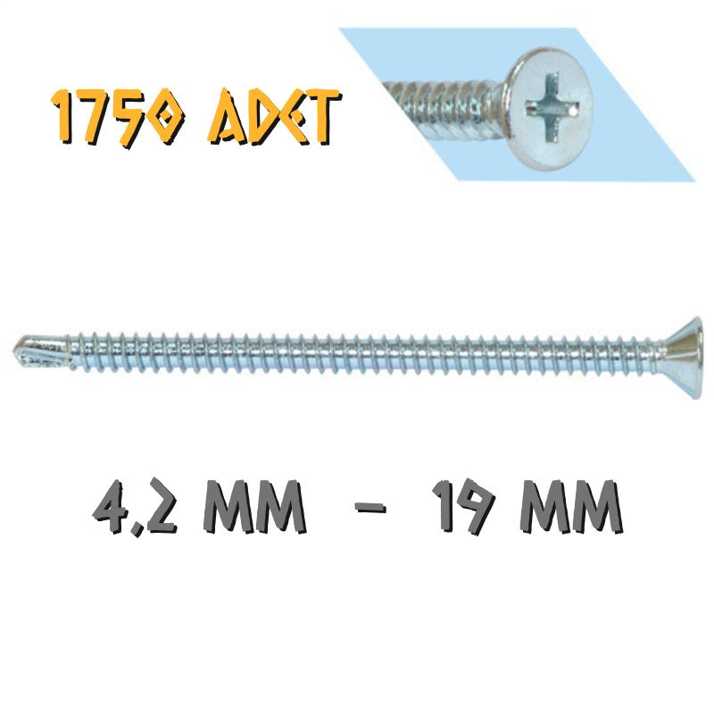 Yağmur Vida YHB Matkap Uçlu Akıllı Vida 4.2x19 mm. - 1750 Adet