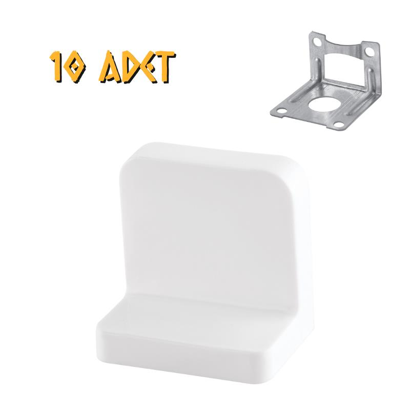 Made Dolap Askı Elemanı Design - Beyaz - 10 Adet