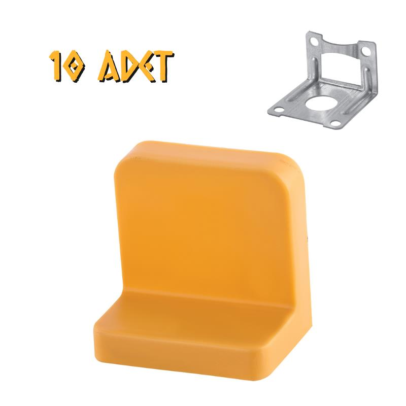 Made Dolap Askı Elemanı Design - Sarı - 10 Adet