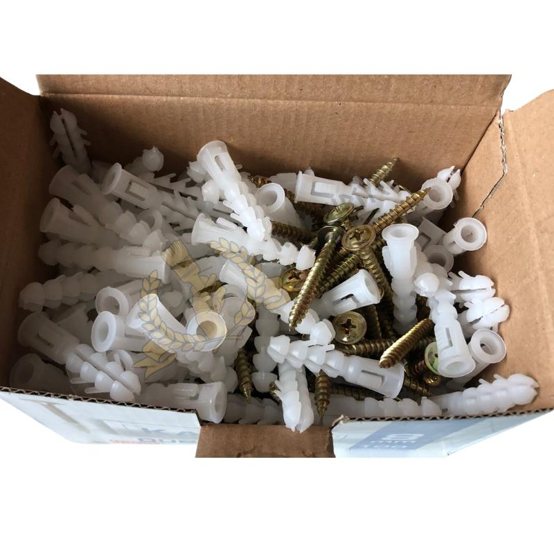 Made Kalibre Dübel Vida Takımı Pul Başlı 8 mm. - 100 Adet