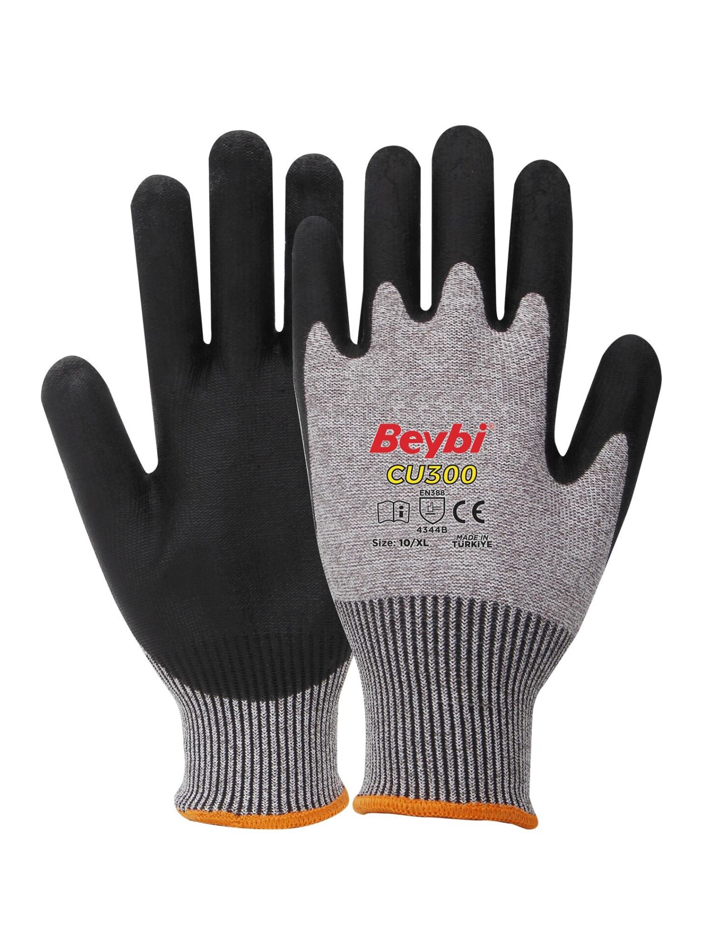 Beybi Poliüretan Kaplı Kesilmez Eldiven Cu-300 No: 10 - 1 Çift