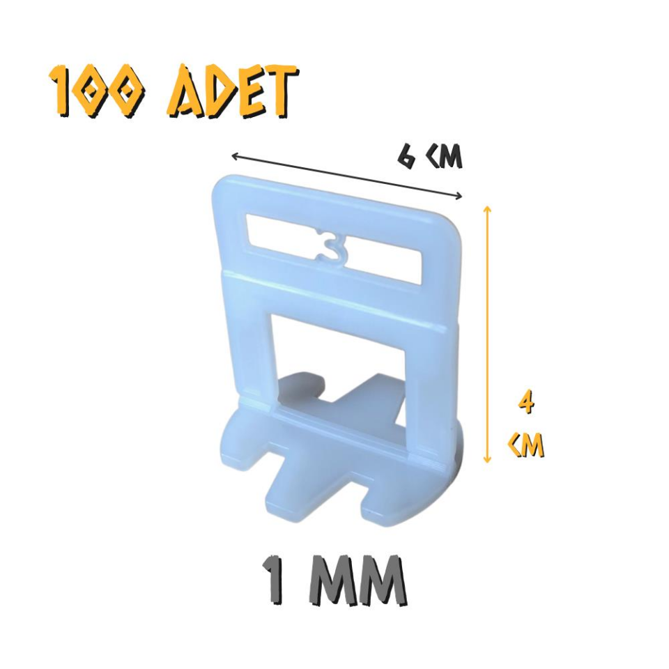 Made Premium Seviye Tespit Derz Artısı 1 mm. - 100 Adet