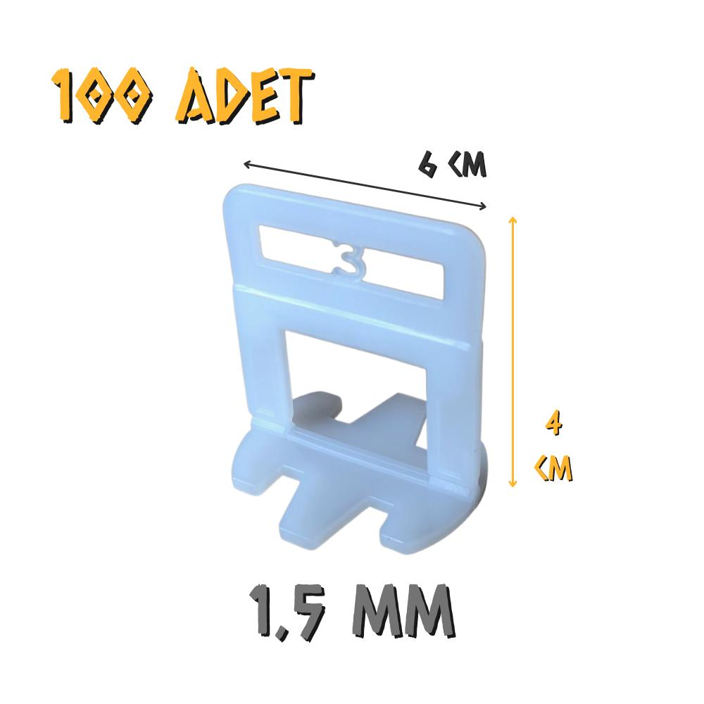 Made Premium Seviye Tespit Derz Artısı 1.5 mm. - 100 Adet