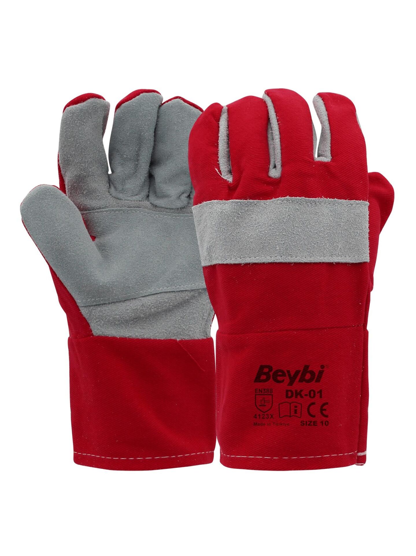 Beybi Koton Montaj Eldiveni DK-01 No: 10 Kırmızı - 1 Çift