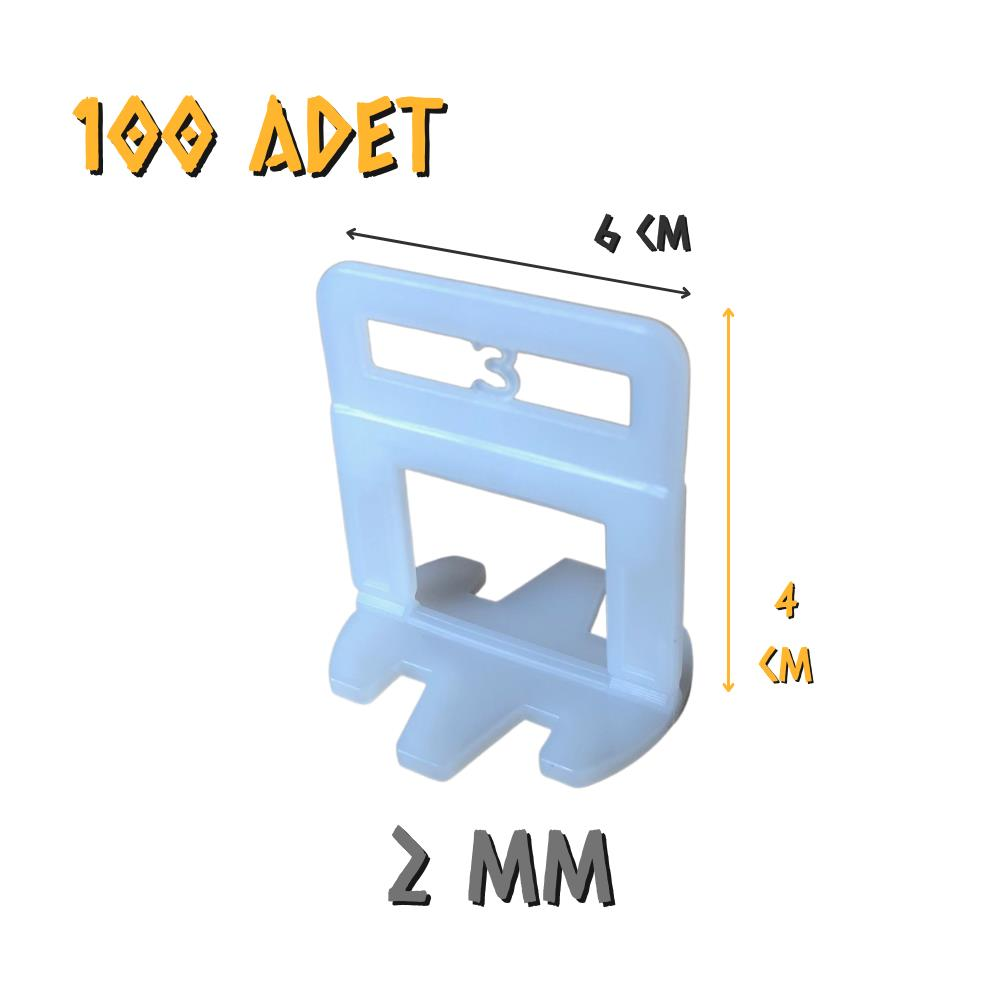 Made Premium Seviye Tespit Derz Artısı 2 mm. - 100 Adet