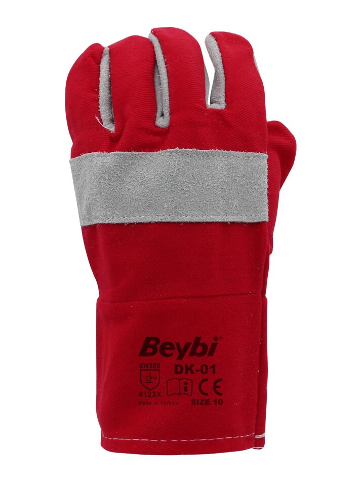 Beybi Koton Montaj Eldiveni DK-01 No: 10 Kırmızı - 6 Çift