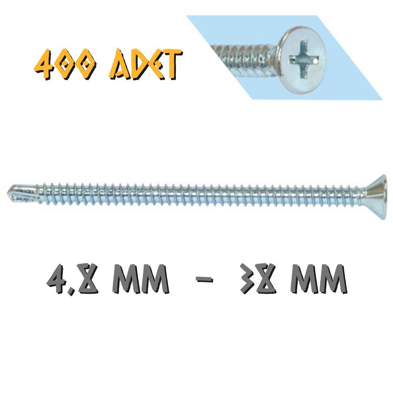 Yağmur Vida YHB Matkap Uçlu Akıllı Vida 4.8x38 mm. - 400 Adet