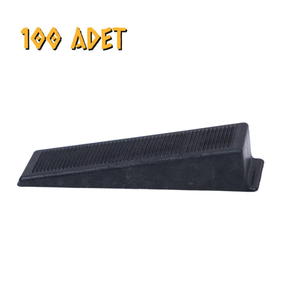 Made Derz Seviye Artısı Sabitleme Takozu Siyah - 100 Adet