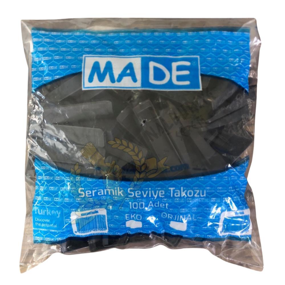 Made Derz Seviye Artısı Sabitleme Takozu Siyah - 100 Adet