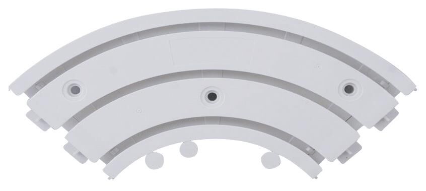 Made Perde Rayı Korniş Köşe Dönüş 90° Üçlü - 2 Adet
