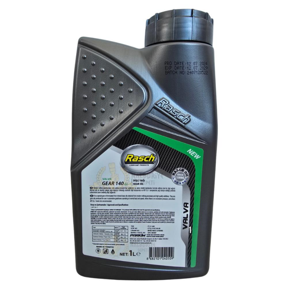 Rasch Valva API GL-1 Genel Amaçlı Dişli Yağı No 140 - 1 Lt.
