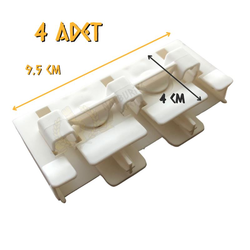 Made Perde Rayı Kapağı Korniş Finali Üçlü - 4 Adet