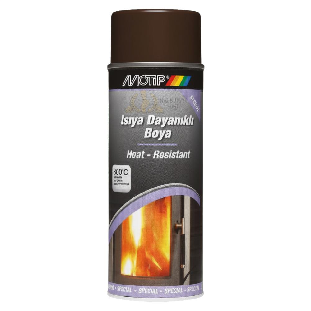 Motip Isıya Dayanıklı Sprey Boya MAT KAHVERENGİ 400 ml.