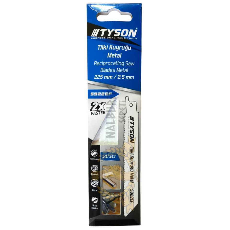 Kupa Tyson Tilki Kuyruğu 150/1.4 mm. Metal - 5 Adet