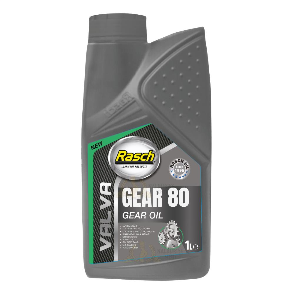 Rasch Valva API GL-1 Genel Amaçlı Dişli Yağı No 80 - 1 Lt.