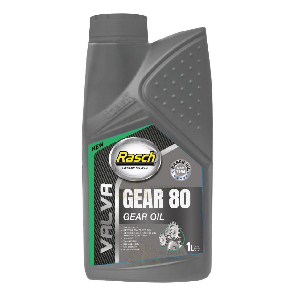 Rasch Valva API GL-1 Genel Amaçlı Dişli Yağı No 80 - 1 Lt.