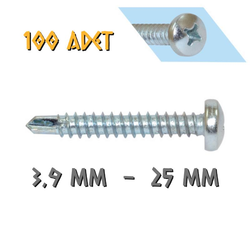 Yağmur Vida YSB Matkap Uçlu Akıllı Vida 3.9x25 mm. - 100 Adet
