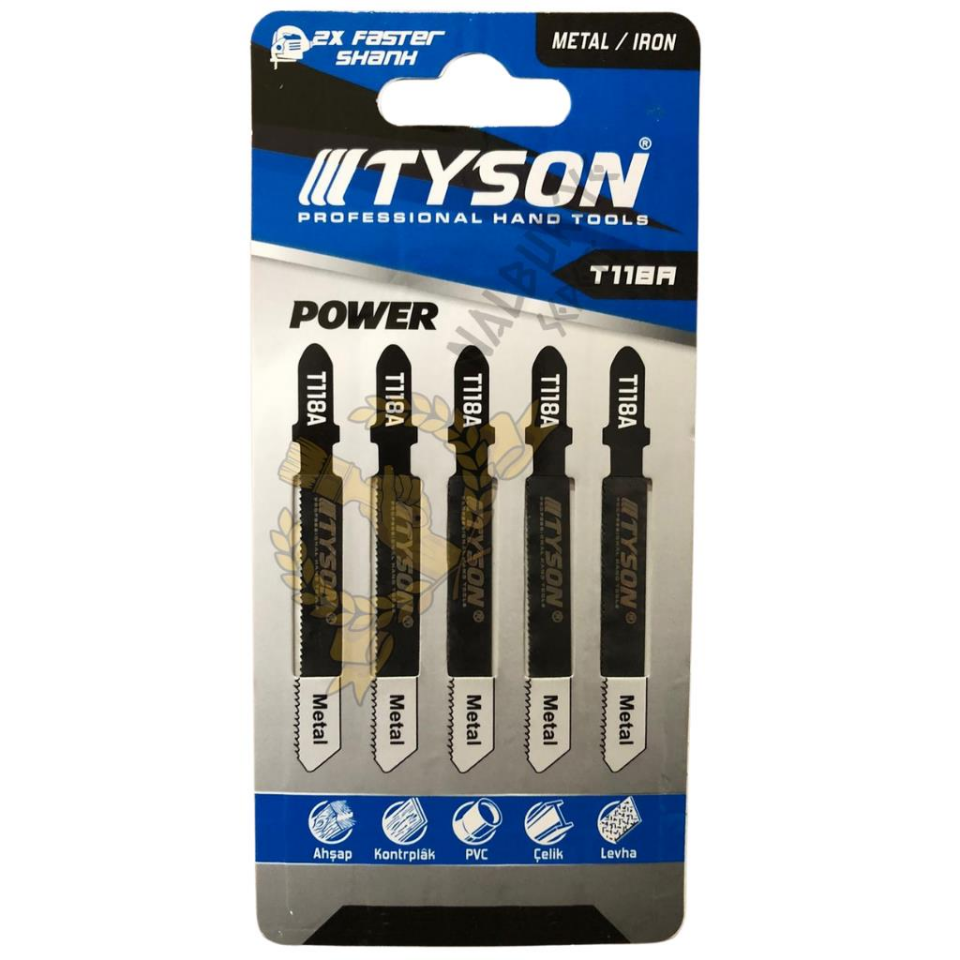 Kupa Tyson Dekupaj Yedek Bıçağı Metal - 5 Adet