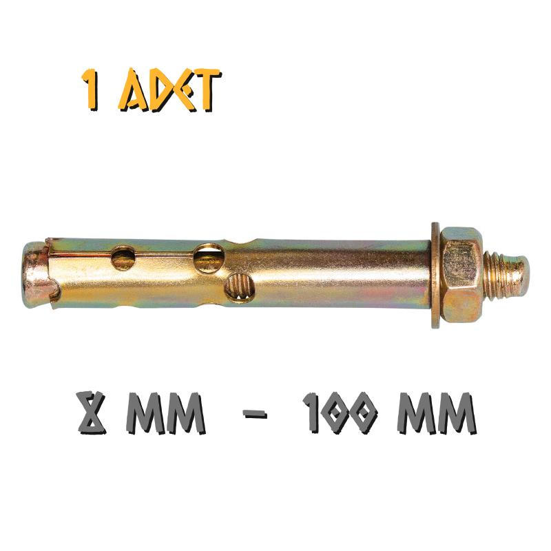 Made Gömlekli Çelik Dübel 8x100 mm. - 1 Adet