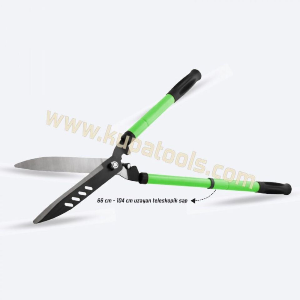 Kupa Teleskopik Uzatmalı Çim Biçme Makası