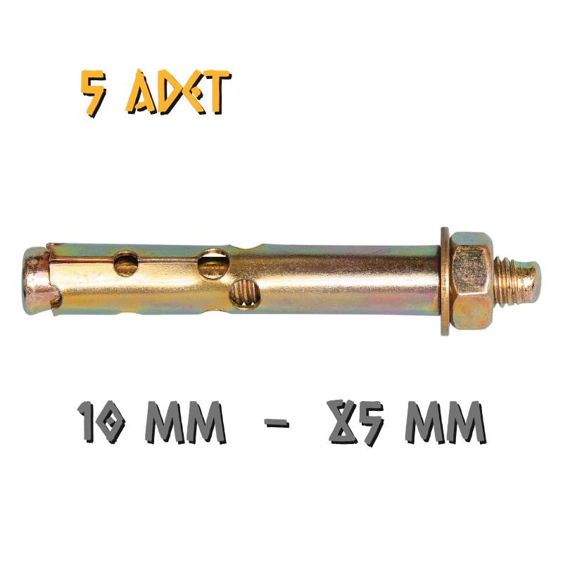 Made Gömlekli Çelik Dübel 10x85 mm. - 5 Adet
