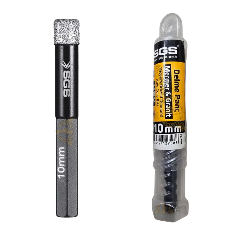 SGS Hex Mermer ve Granit Delme Matkap Ucu Panç - 10 mm. - 1 Adet