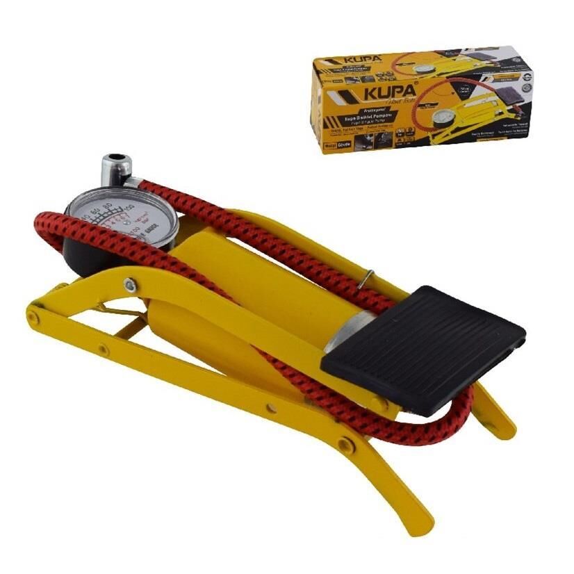 Kupa Ayaklı Saatli Bisiklet Pompası - 53 cm. Hortum