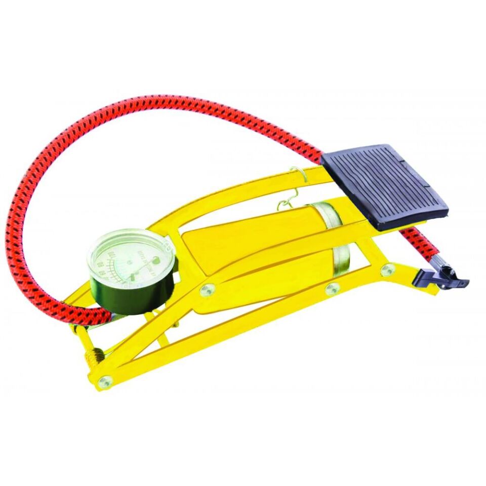 Kupa Ayaklı Saatli Bisiklet Pompası - 53 cm. Hortum