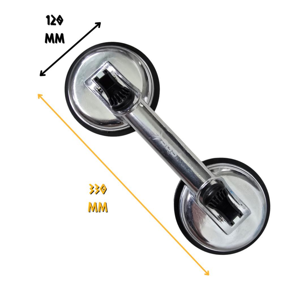 SGS Alüminyum Gövde Profesyonel Vantuz - İkili 100 kg.