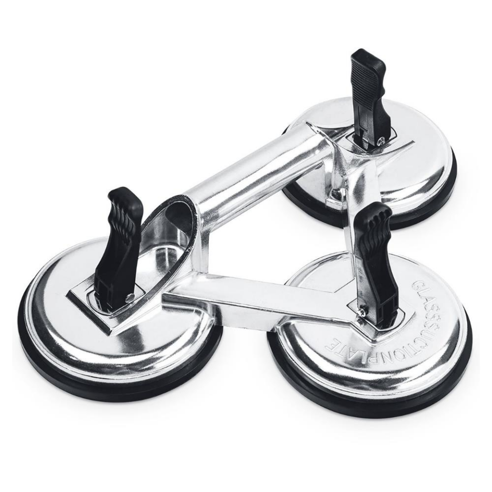 SGS Alüminyum Gövde Profesyonel Vantuz - Üçlü 155 kg.