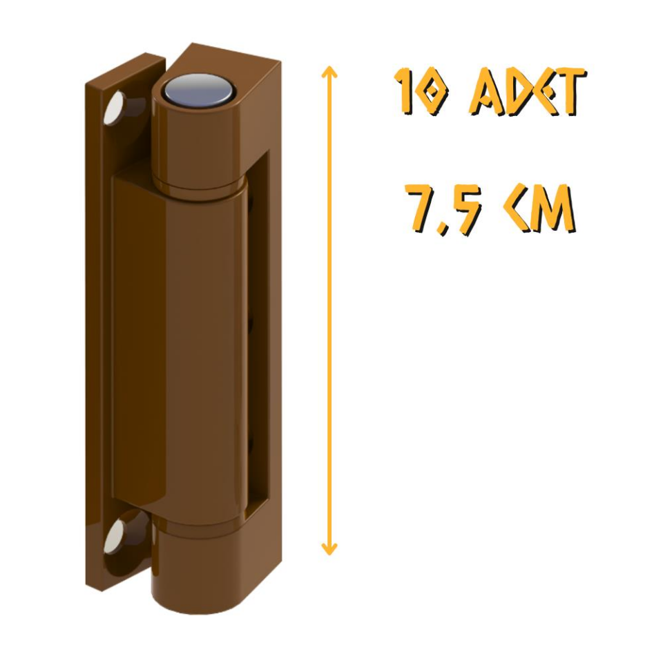 Kupa Zamak Pimapen Menteşesi Kahve - 7.5 cm. - 10 Adet