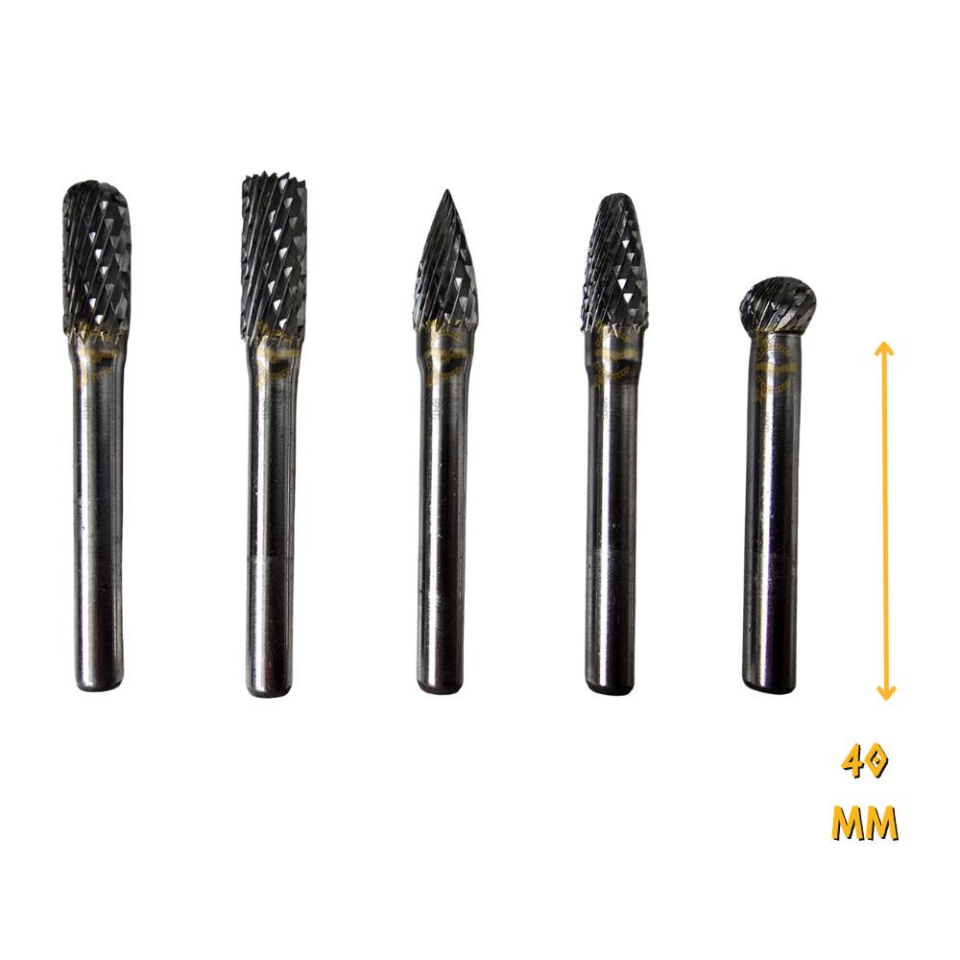 SGS Karbür Freze Matkap Ucu Seti - 5 Farklı Parça