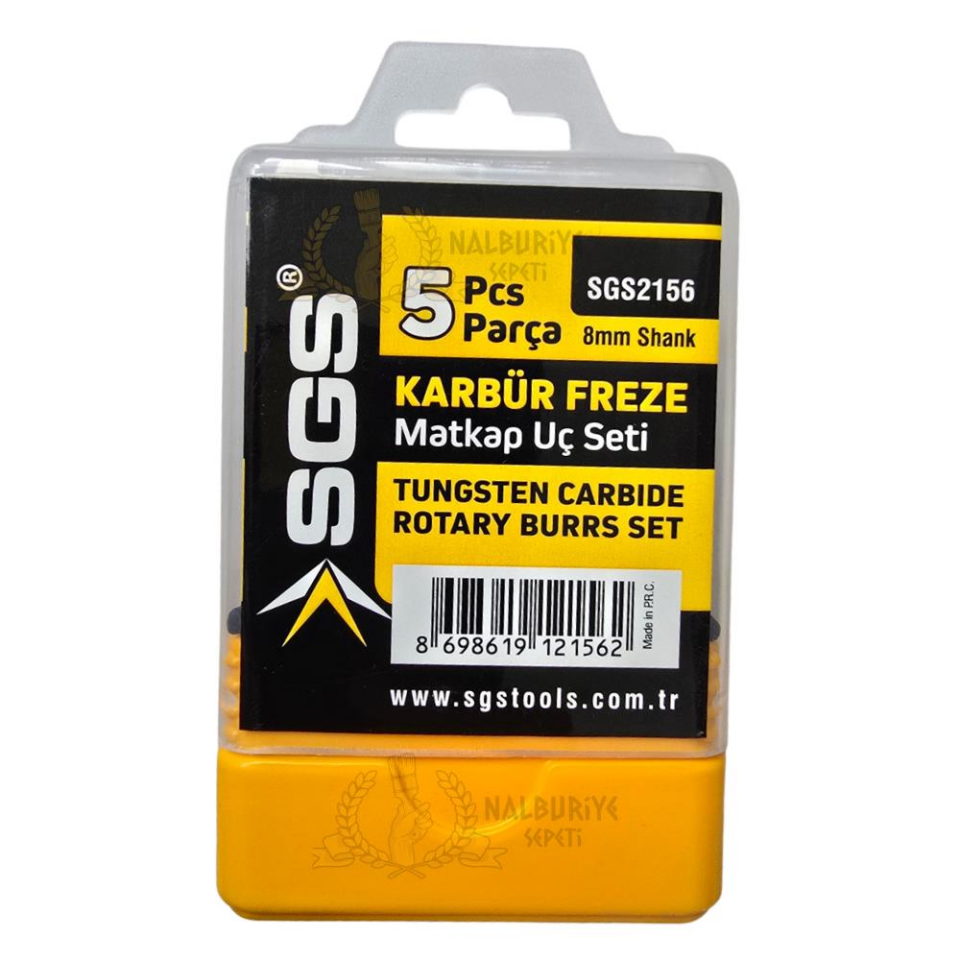 SGS Karbür Freze Matkap Ucu Seti - 5 Farklı Parça