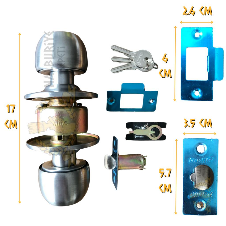 Kupa Newlife Otel Tipi Topuzlu Çevirmeli Kilit