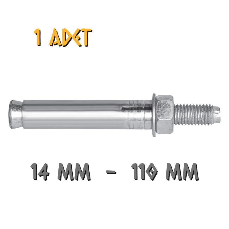 Made Borulu Çelik Dübel 14x110 mm. - 1 Adet