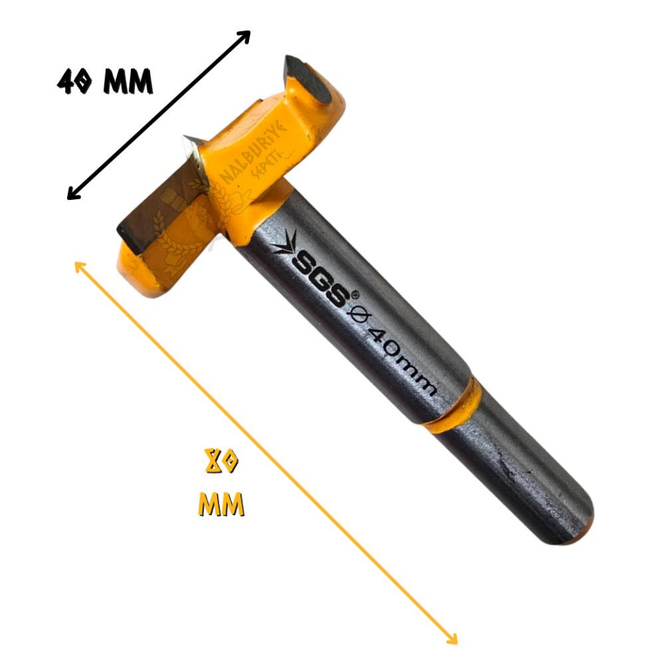SGS Menteşe Frezesi Matkap Ucu - 40 mm. - 1 Adet