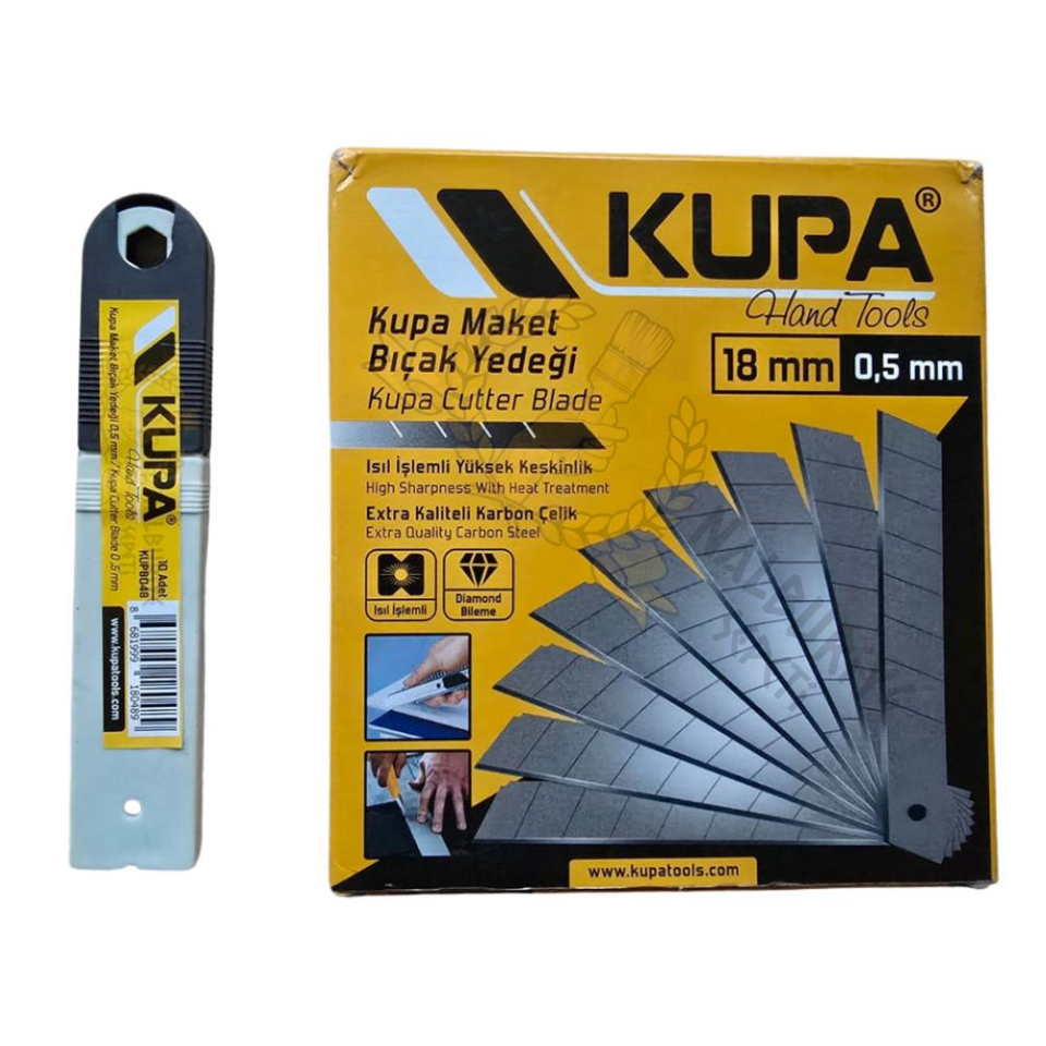 Kupa Maket Bıçağı Falçata Yedeği 18 X 0.5 mm. - 10 Adet
