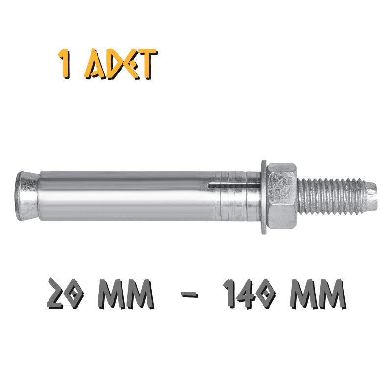 Made Borulu Çelik Dübel 20x140 mm. - 1 Adet