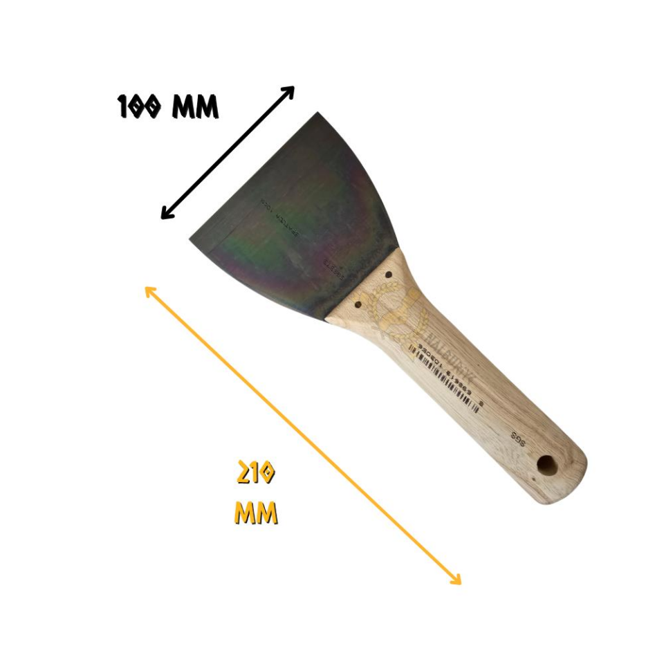 SGS Ahşap Saplı Çelik Macun Spatula 10 cm.