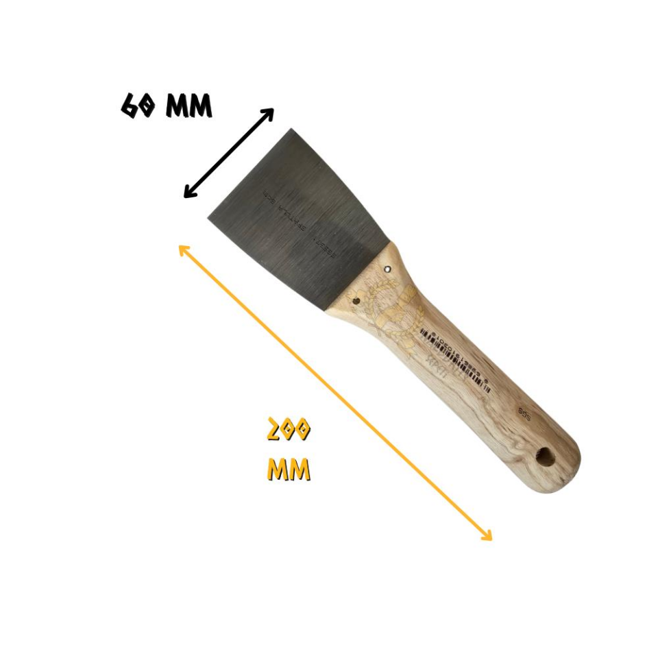 SGS Ahşap Saplı Çelik Macun Spatula 6 cm.