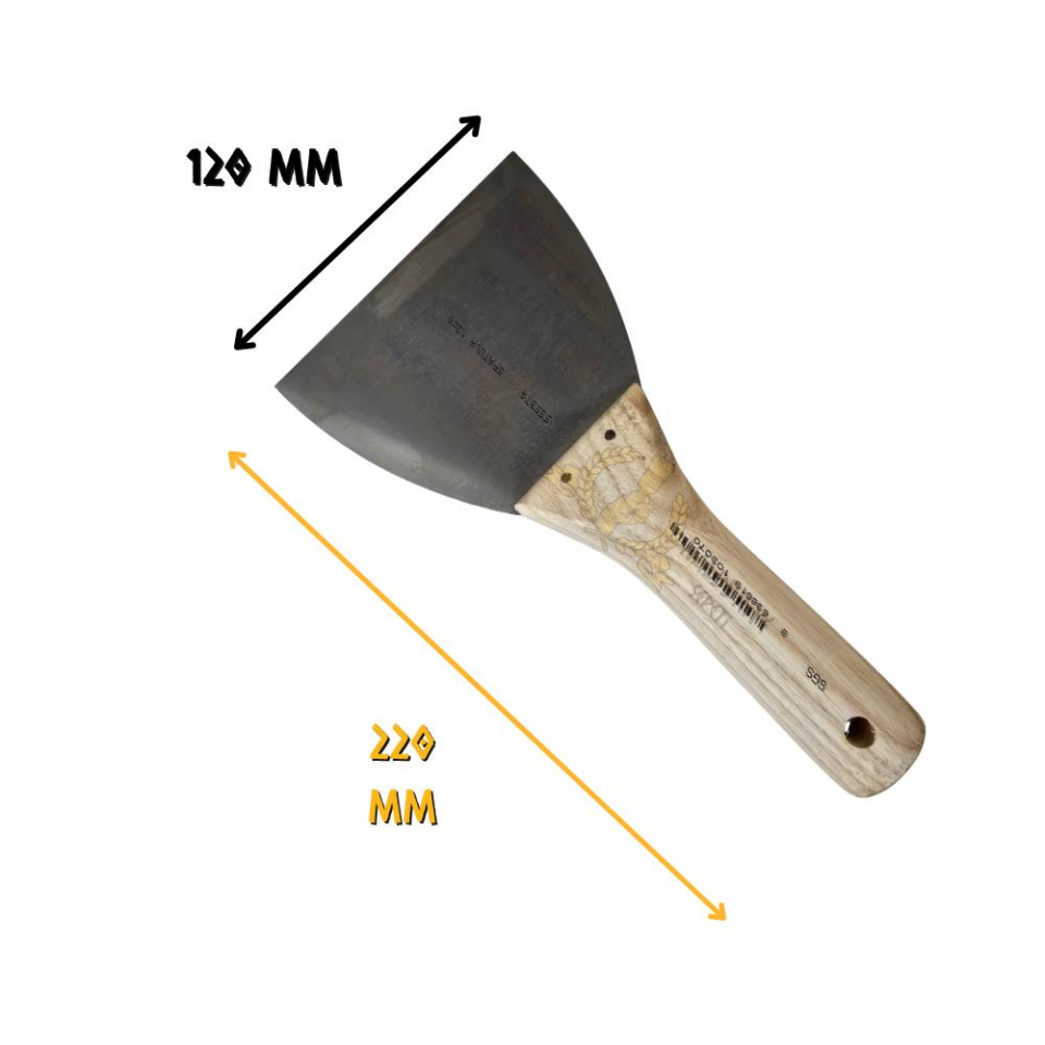 SGS Ahşap Saplı Çelik Macun Spatula 12 cm.