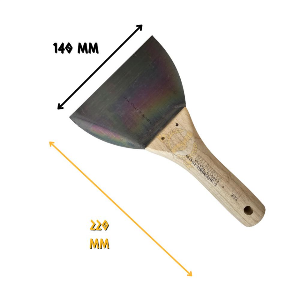 SGS Ahşap Saplı Çelik Macun Spatula 14 cm.