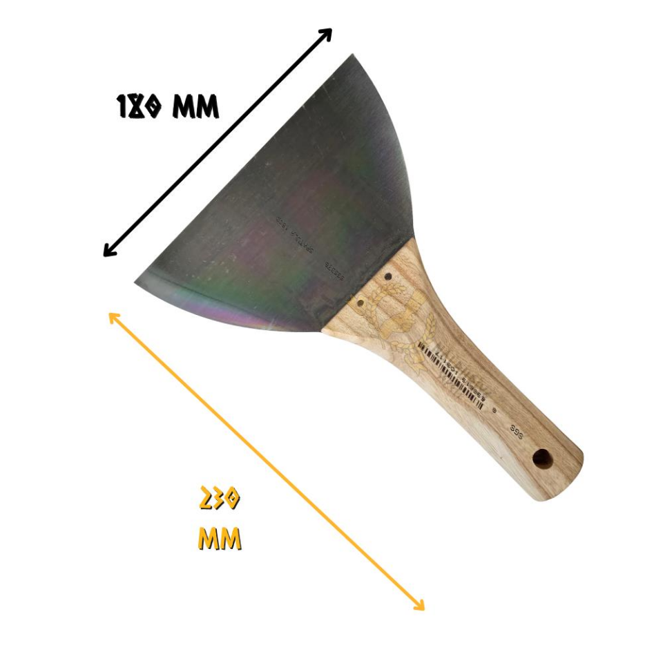 SGS Ahşap Saplı Çelik Macun Spatula 18 cm.