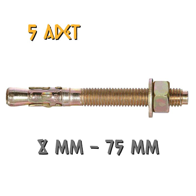 Made Klipsli Çelik Dübel 8x75 mm - 5 Adet