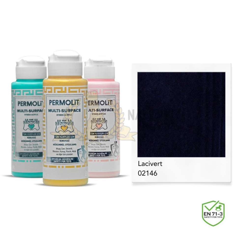 Permolit Multi Surface Akrilik Hobi Boyası LACİVERT 120 ml.
