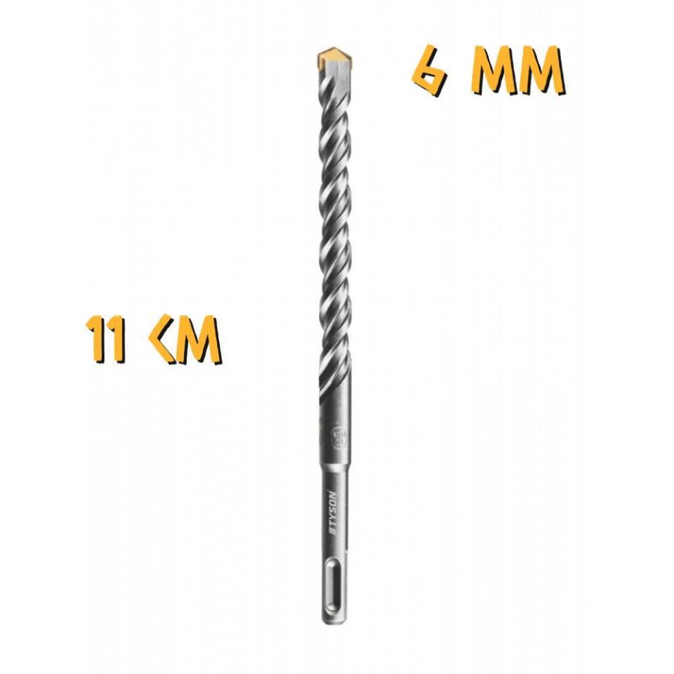 Kupa Tyson SDS Plus Delici Hilti-Matkap Ucu - 6 mm. - 11 cm