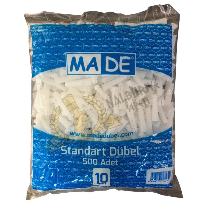 Made Standart Plastik Dübel - No: 10 - 500 Adet