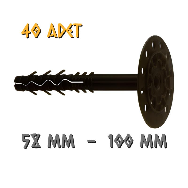 Made Siyah İzolasyon Strafor Dübeli - Boy: 100 - 40 Adet